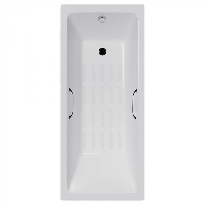Чугунная ванна Delice Level DLR230602R-AS 170х75 с отверстиями под ручки и антискользящим покрытием