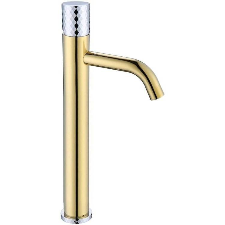 Смеситель для раковины Boheme Stick 122-GCR Gold Diamond Chrome