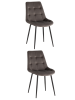 Стул Stool Group Флекс OS-2499-V seat HLR-24 DUAL X2 велюр антрацитовый (набор 2 шт)