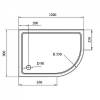 Поддон для душа Cezares Tray SMC TRAY-M-RH-120/90-550-35-W-R 120x90 R фото 2