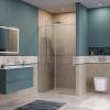 Душевая дверь в нишу BelBagno SOFT_CLOSE-1-BF-1-120-C-Cr профиль хром, стекло прозрачное, 120x200 фото 3