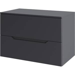 Тумба под раковину Orange Line Li-70TugMDF матовый графит, 70.2x46x56.6
