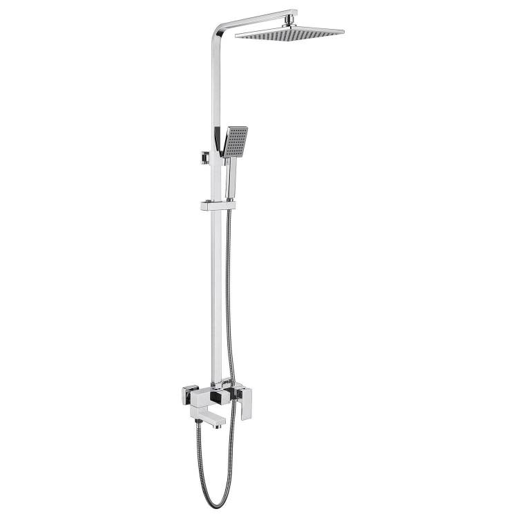 Душевая стойка Abber Daheim AF8216 с изливом, хром