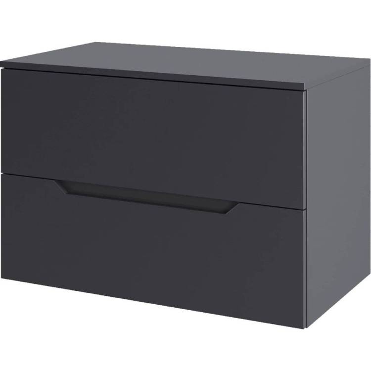 Тумба под раковину Orange Line Li-70TugMDF матовый графит, 70.2x46x56.6