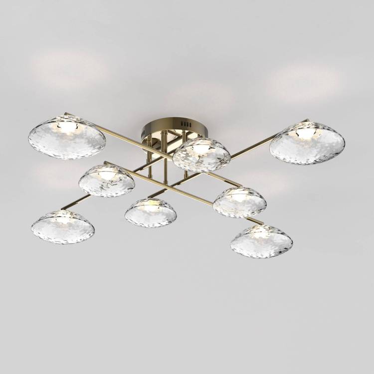 Потолочный светодиодный светильник Eurosvet Ripple 50389 LED латунь