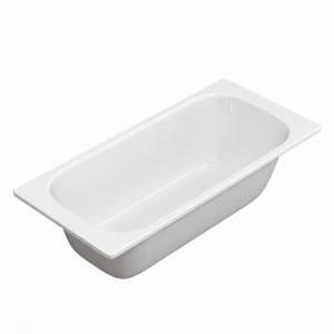 Стальная ванна Watersense Milana W00799 без ножек, 150х70