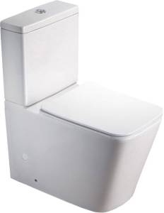 Унитаз-компакт SantiLine SL-5017 безободковый, с микролифтом