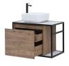 Тумба под раковину Aquanet Nova Lite Loft 75 L 261658 дуб рустикальный фото 4