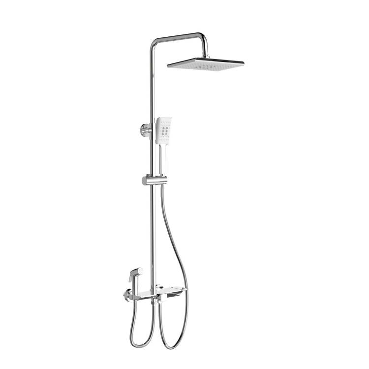 Душевая стойка Wonzon & Woghand WW-B3310-CR хром, с термостатом