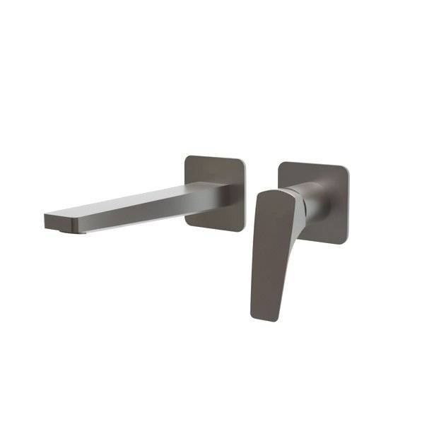 Смеситель для раковины Vincea Puro VBFW-5P01GM встраиваемый, вороненая сталь