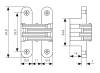 Скрытая петля Morelli HH-7 PC хром, врезная, с 2D-регулировкой фото 2