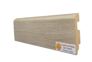 Плинтус МДФ TeckWood цветной Дуб Тундра 2150x75x16