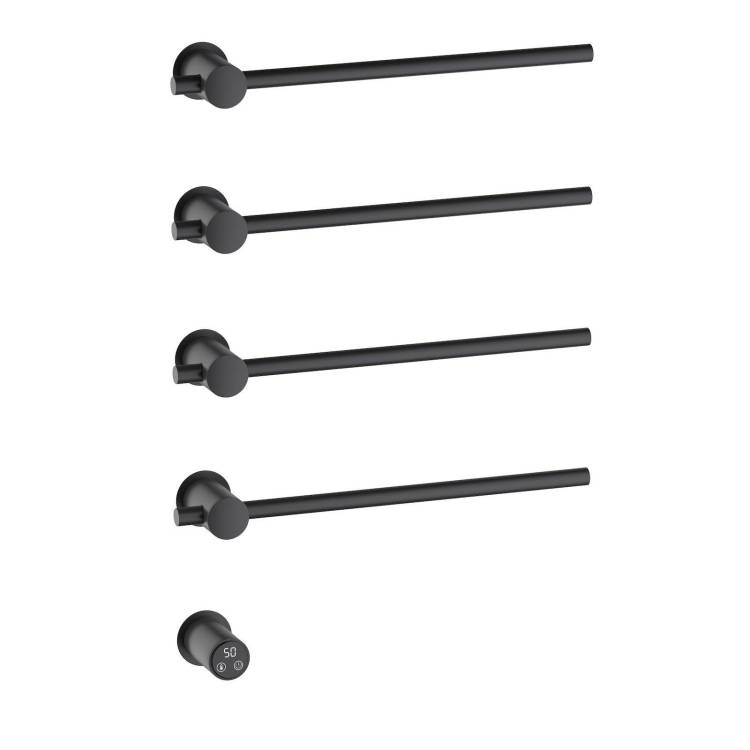 Полотенцесушитель электрический Timo Saona 040/03SM встраиваемый, черный матовый