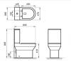 Унитаз-компакт BelBagno Norma BB339CPR/BB2111SC безободковый Белый фото 5