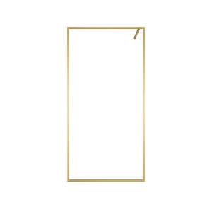 Душевая перегородка Veconi Korato KR81G-120-01-C4 профиль брашированное золото, стекло прозрачное, 120x200