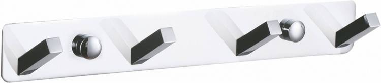 Вешалка Wonzon & Woghand WW-9385-4 с 4 крючками, хром