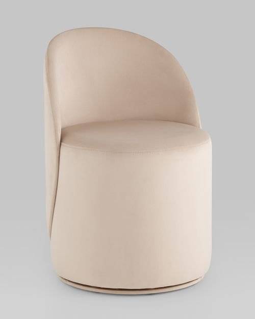 Пуф Stool Group Loreen LV-100-H06-PM велюр молочный