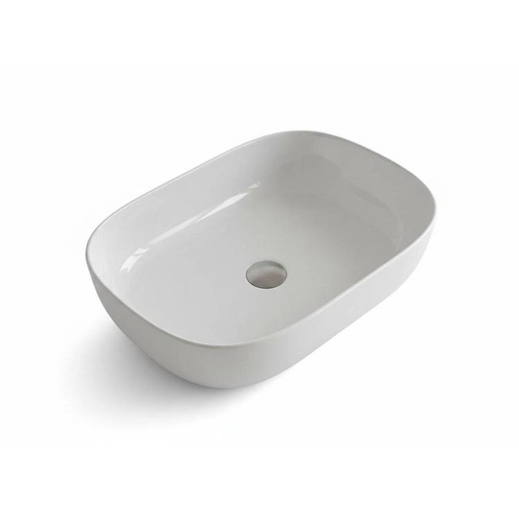 Раковина Scarabeo Glam 1804 41 55 см, белая жемчужная