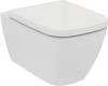 Комплект  Чаша для унитаза подвесного Ideal Standard I.Life B T461401 безободковая, euro white + Крышка-сиденье Ideal Standard I.Life B T468301 с микр фото 2