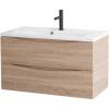 Тумба с раковиной BelBagno Marino 80 rovere bianco фото 3