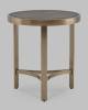 Стол журнальный Stool Group Адриана EET-223-BRCG-BNSG серая керамика 50x50x55 фото 4