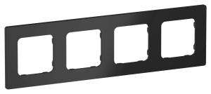 Рамка 4-постовая IEK Flite FI-M42-32-20-K02 черный