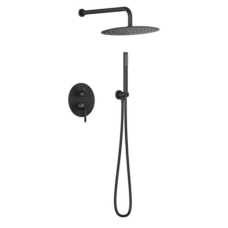 Душевая система Knotlor Eclipse SS-26/BL встраиваемая, черный