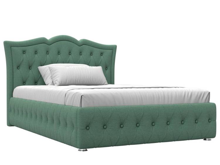 Интерьерная кровать Лига Диванов Герда 123590 зеленый 140x200
