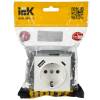 Розетка 1-местная с заземлением, шторками и USB Type A+С IEK Brite BR-R14-16-U22-018-K01 белый фото 3