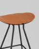 Стул барный Stool Group Jerry TMS-30-P brown/bl черный, с коричневой подушкой фото 4