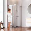 Душевой уголок AM.PM X-Joy W94G-403-100280-MТ1К профиль хром матовый, стекло прозрачное, 100x80 фото 3