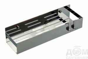 Полка Boheme Q 10965-SGM подвесная с двумя крючками shine gun metal