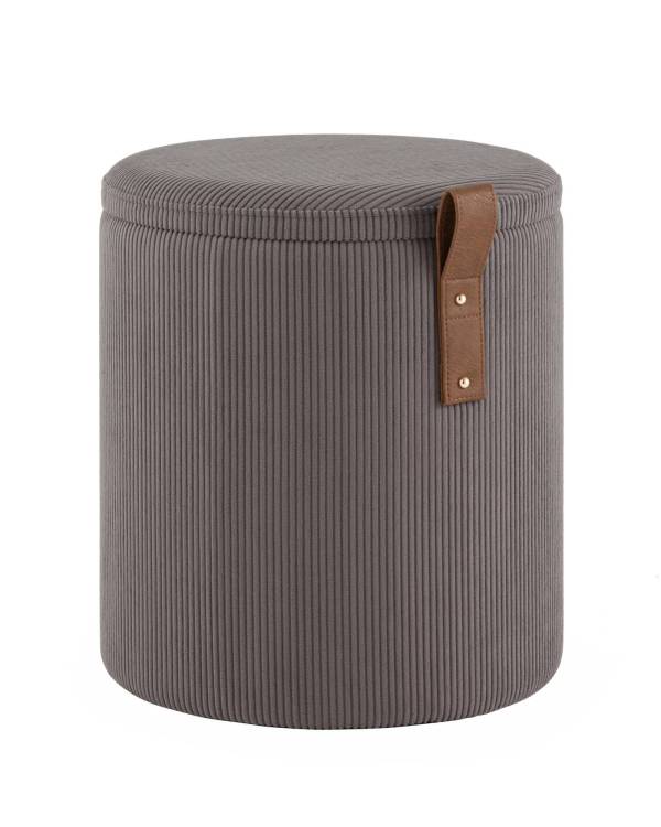 Пуф Stool Group Руни S 24A2064CG-L-18 темно-серый, вельвет, с ящиком