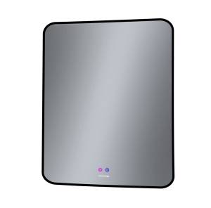 Зеркало Grossman Elegans-норма Black 1770802 700x800x45 мм, LED с сенсорным выключателем и подогревом