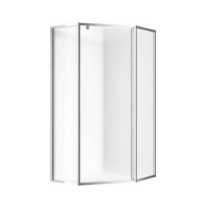 Душевой уголок Cezares ECO-O-P-1-100-P-Cr профиль хром, стекло матовое, 100x100x195