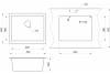 Мойка кухонная EMAR Quartz EMQ-1555.P Антрацит фото 2