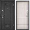 Входная стальная дверь Torex DELTA-100 845036 Черный шелк/Лиственница белая (арт. ПВХ Лиственница белая) 2030x860