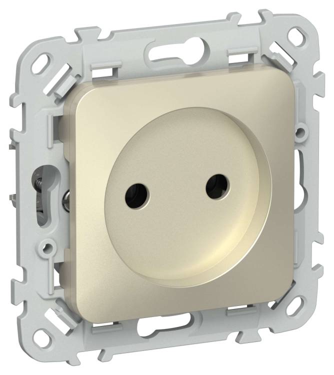 Розетка 1-местная IEK Flite FI-R10-10-1-K37 шампань