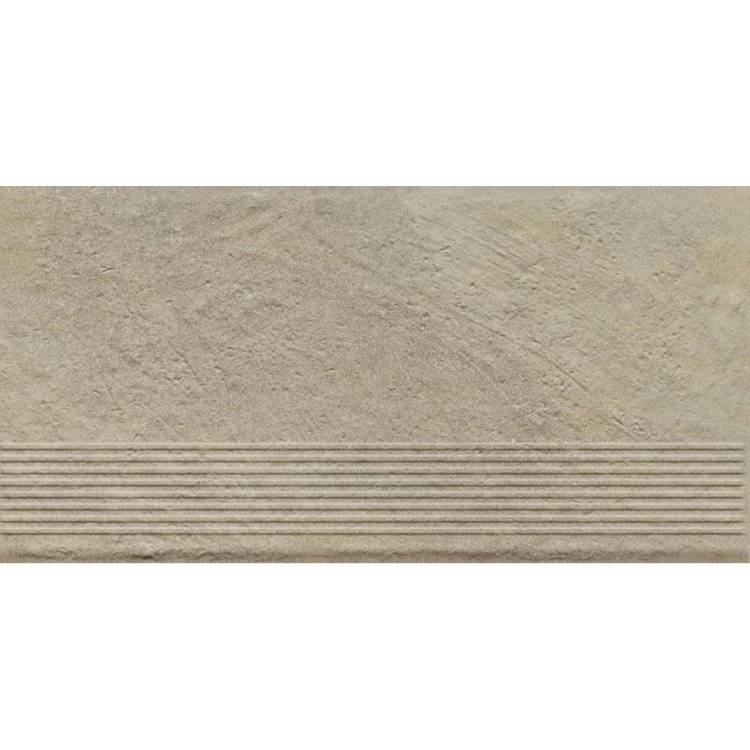 Ступень Paradyz Eremite Crema Stopnica Prosta Struktura Mat 30x60