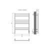 Полотенцесушитель электрический Aquatek Альтаир П7 AQ EL KP0770CH Quick Touch Хром 50x70 фото 4