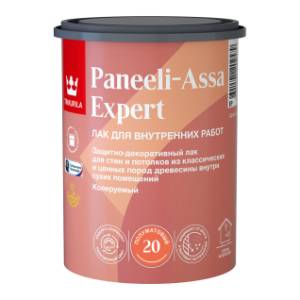 Лак интерьерный для стен и потолков акриловый Tikkurila Paneeli Assa Expert полуматовый 0.9 л