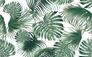 3D Фотообои Artegrafico «Листья папоротника» TR-006 акварель