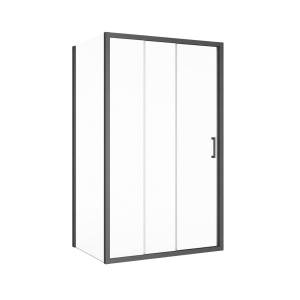 Душевой уголок Cezares Molveno MOLVENO-AHF-31-120/90-C-GM-IV профиль оружейная сталь, стекло прозрачное, 120x90x195