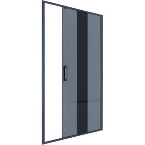 Душевая дверь в нишу Alex Baitler AB64B150 профиль черный, стекло тонированное, 150x200