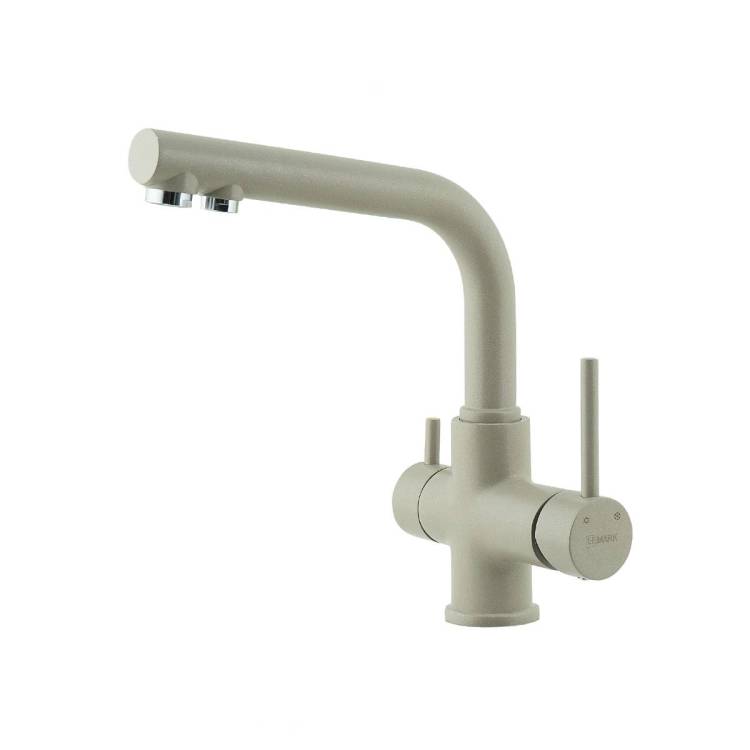 Смеситель для кухни Lemark Comfort LM3061PGR с подключением к фильтру питьевой воды Грей