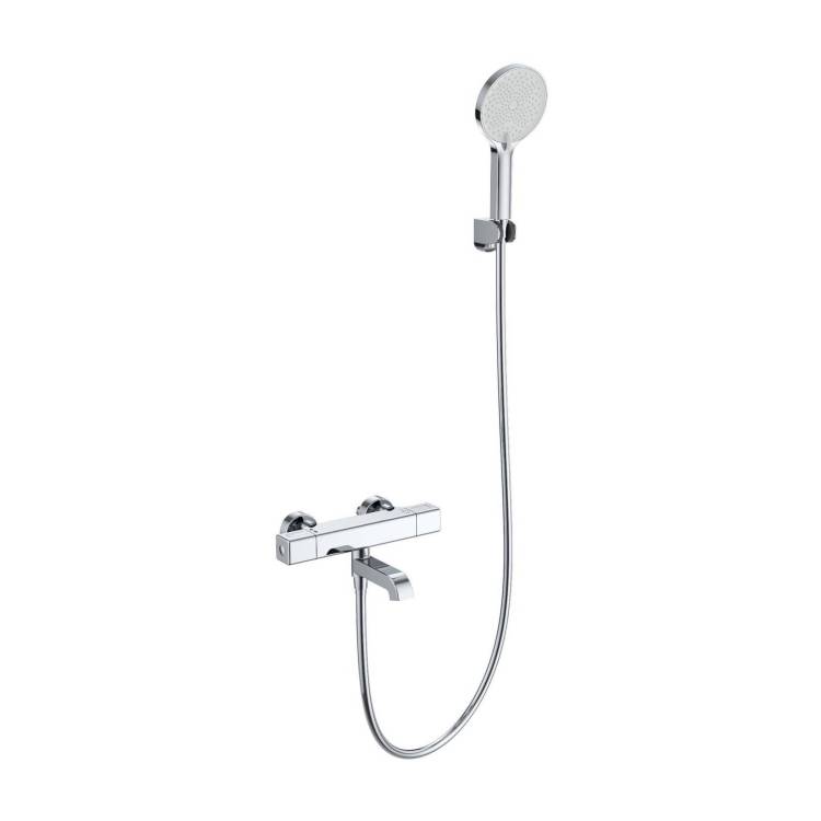 Смеситель для ванны Wonzon & Woghand WW-B2016-A1-CR термостатический, с душевым гарнитуром, хром
