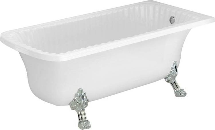 Ванна из искусственного камня Migliore Olivia 27002 174x80 белая, хром