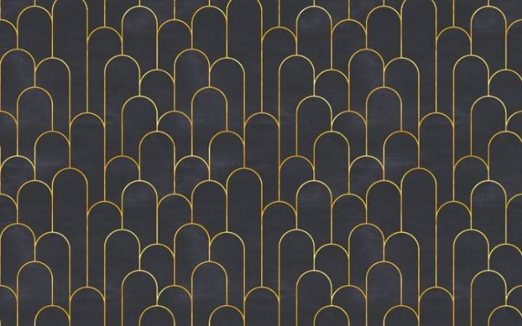 3D Фотообои Artegrafico «Золотые арки» AM-008 песок