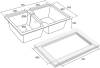 Мойка кухонная Paulmark Tandem PM238150-QU кварц фото 4