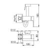 Гигиенический душ Filarete Fing FL101BL со смесителем, черный фото 3